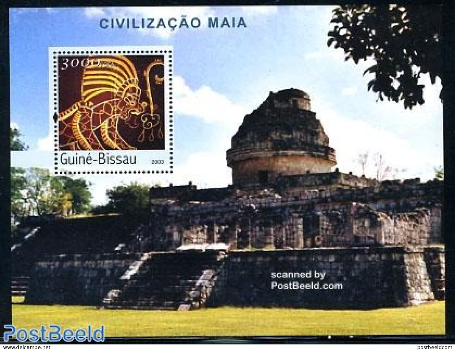 Guinea Bissau 2003 Maya Civilisation S/s, Mint NH, History - Archaeology - Arqueología
