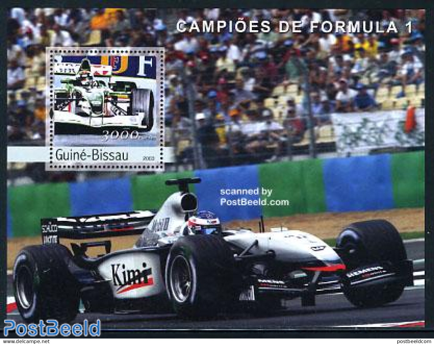 Guinea Bissau 2003 F1 Champions S/s, Mint NH, Sport - Transport - Autosports - Sport (other And Mixed) - Automobiles - Voitures