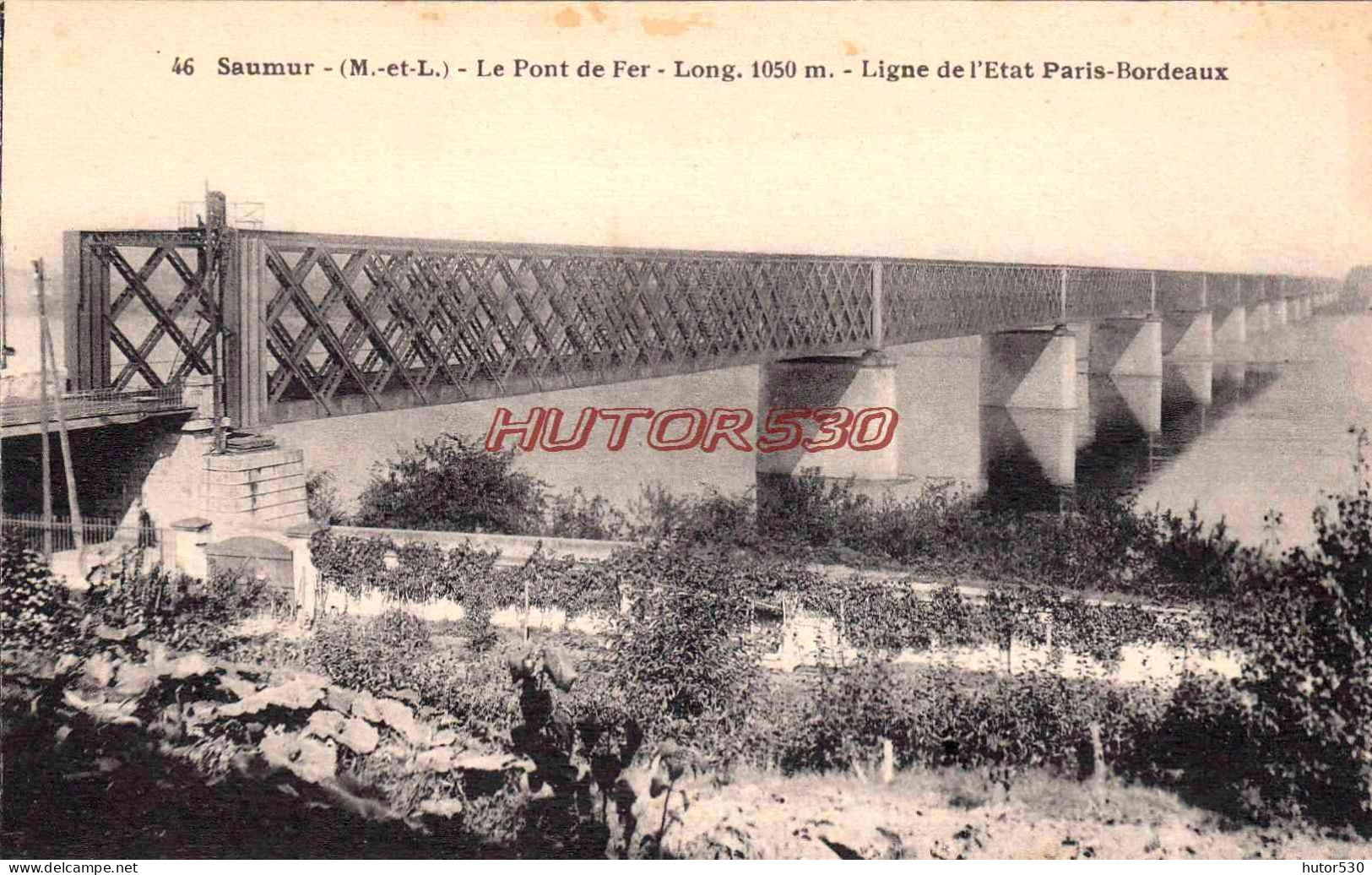 CPA SAUMUR - LE PONT DE FER - Saumur