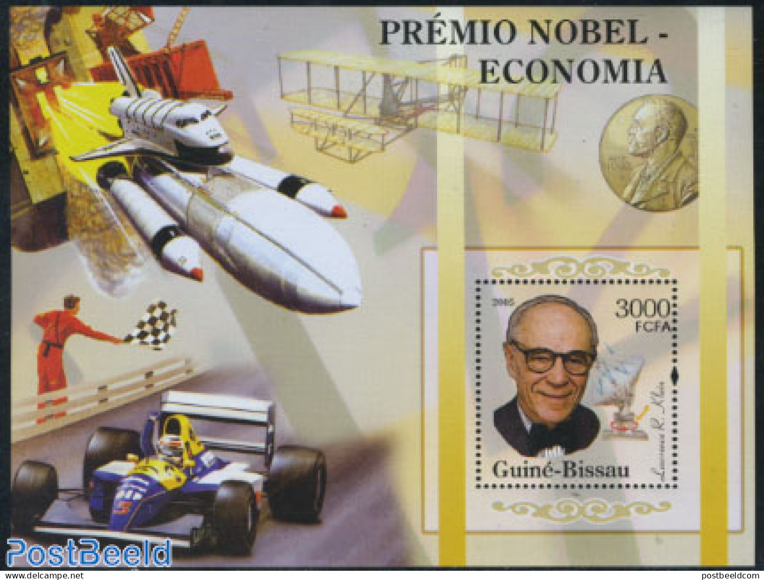 Guinea Bissau 2005 R. Klein S/s, Mint NH, History - Nobel Prize Winners - Nobelpreisträger