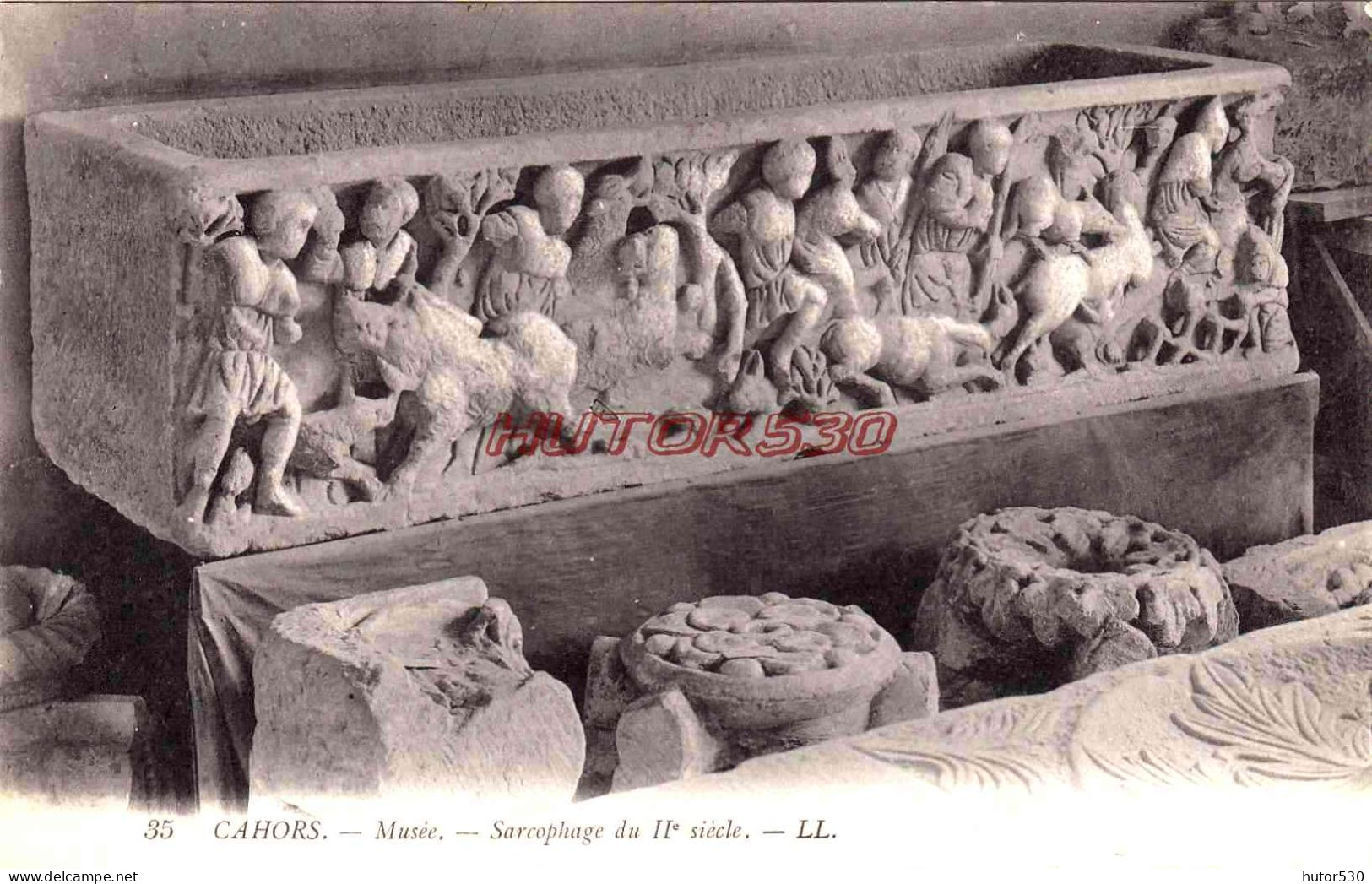 CPA CAHORS - MUSEE - SARCOPHAGE DU II E SIECLE - Cahors