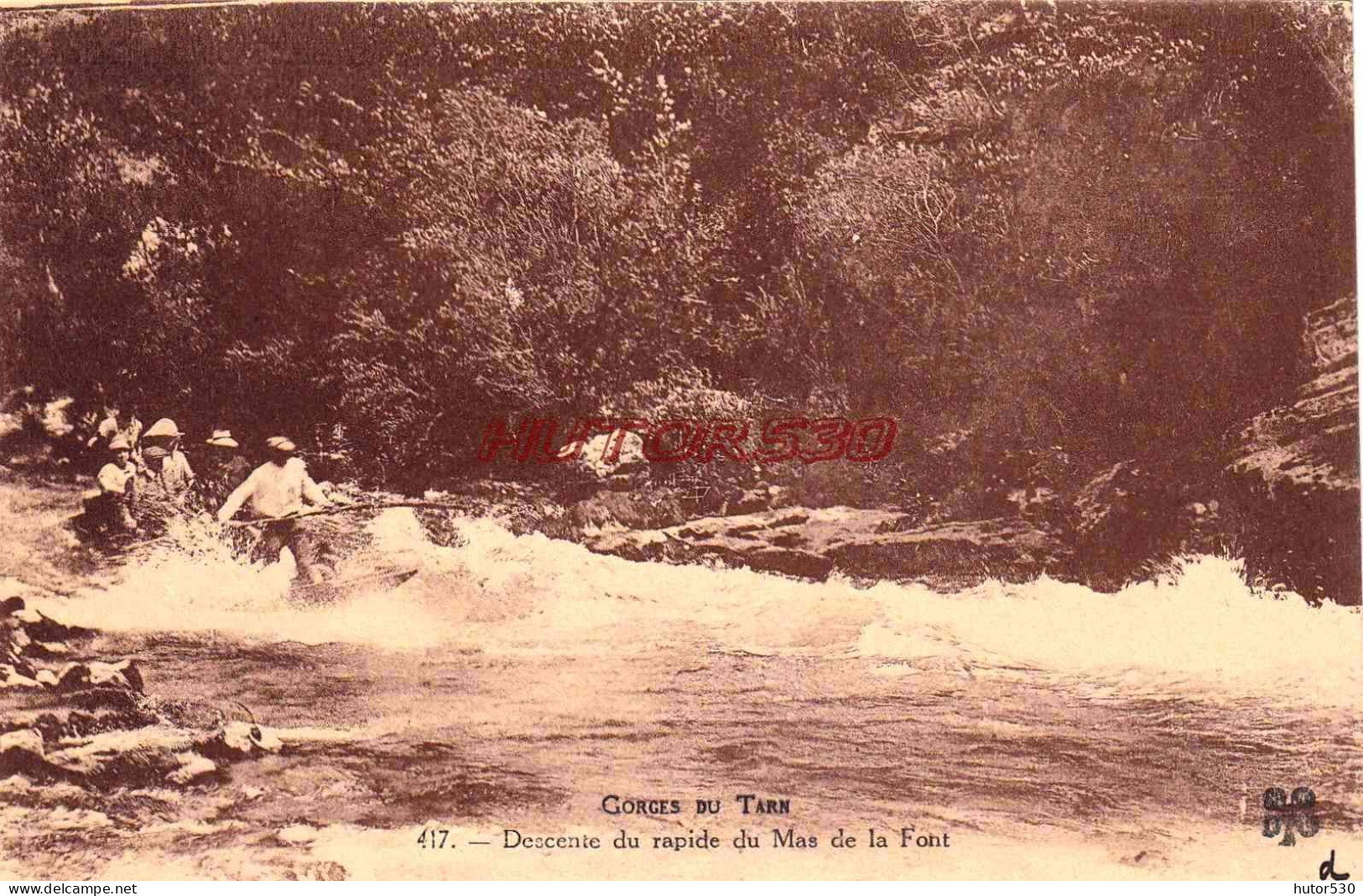 CPA GORGES DU TARN - DESCENTE DU RAPISE DU MAS DE LA FONT - Gorges Du Tarn