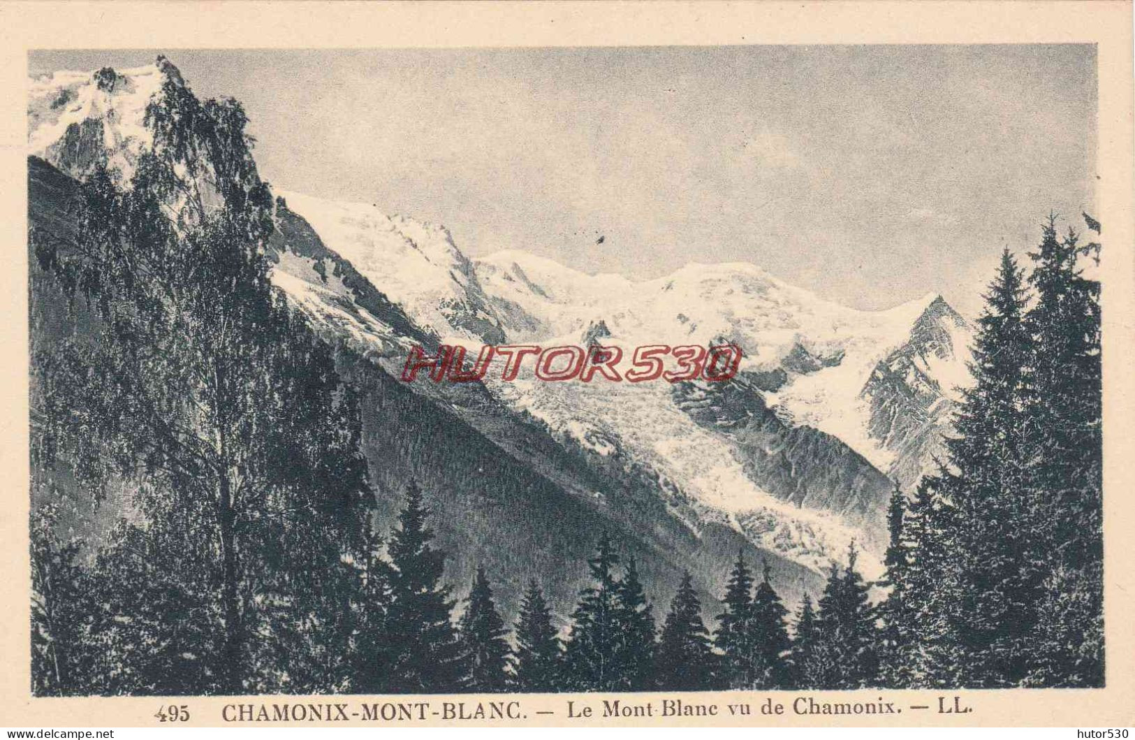 CPA CHAMONIX - LE MONT BLANC - Chamonix-Mont-Blanc