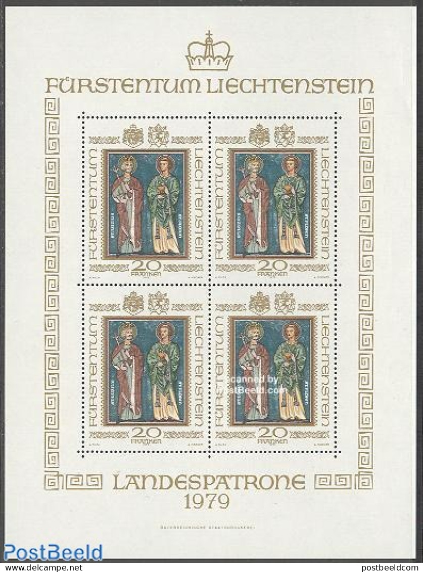 Liechtenstein 1979 Definitive M/s, Mint NH, Religion - Religion - Ungebraucht