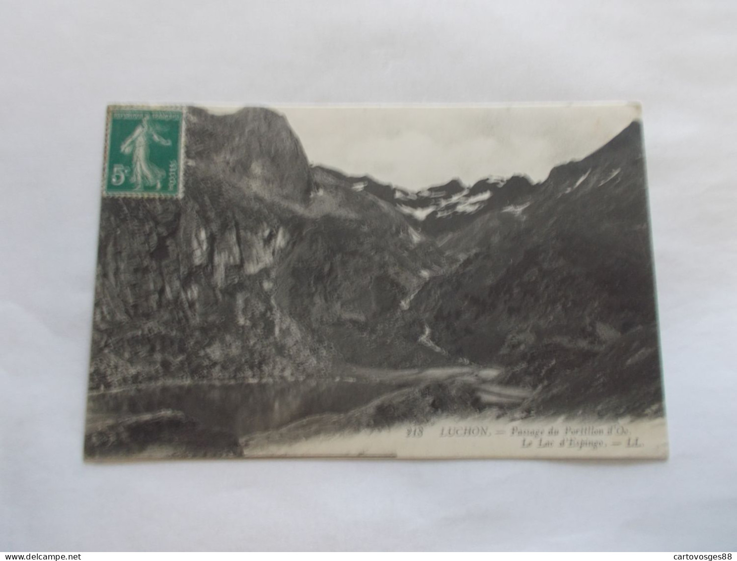 LUCHON ( 31 Haute Garonne ) PASSAGE DU PORTILLON D OO LE LAC D ESPINGO  1911 - Luchon