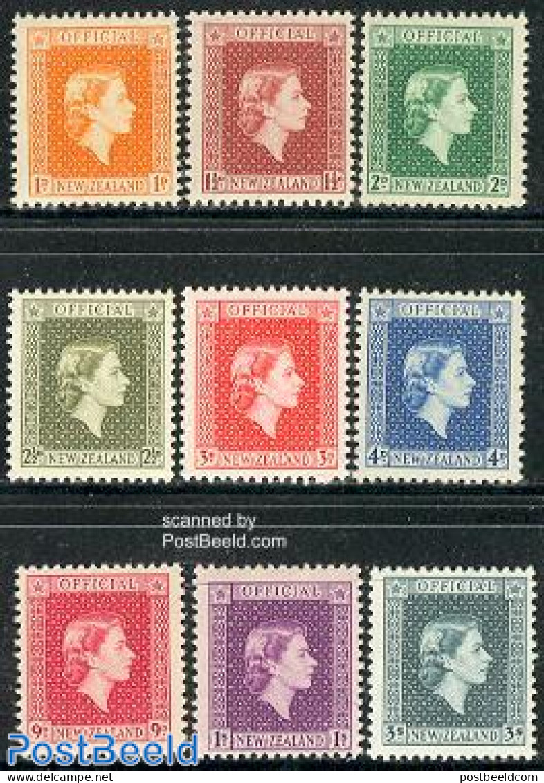 New Zealand 1954 On Service 9v, Mint NH - Andere & Zonder Classificatie