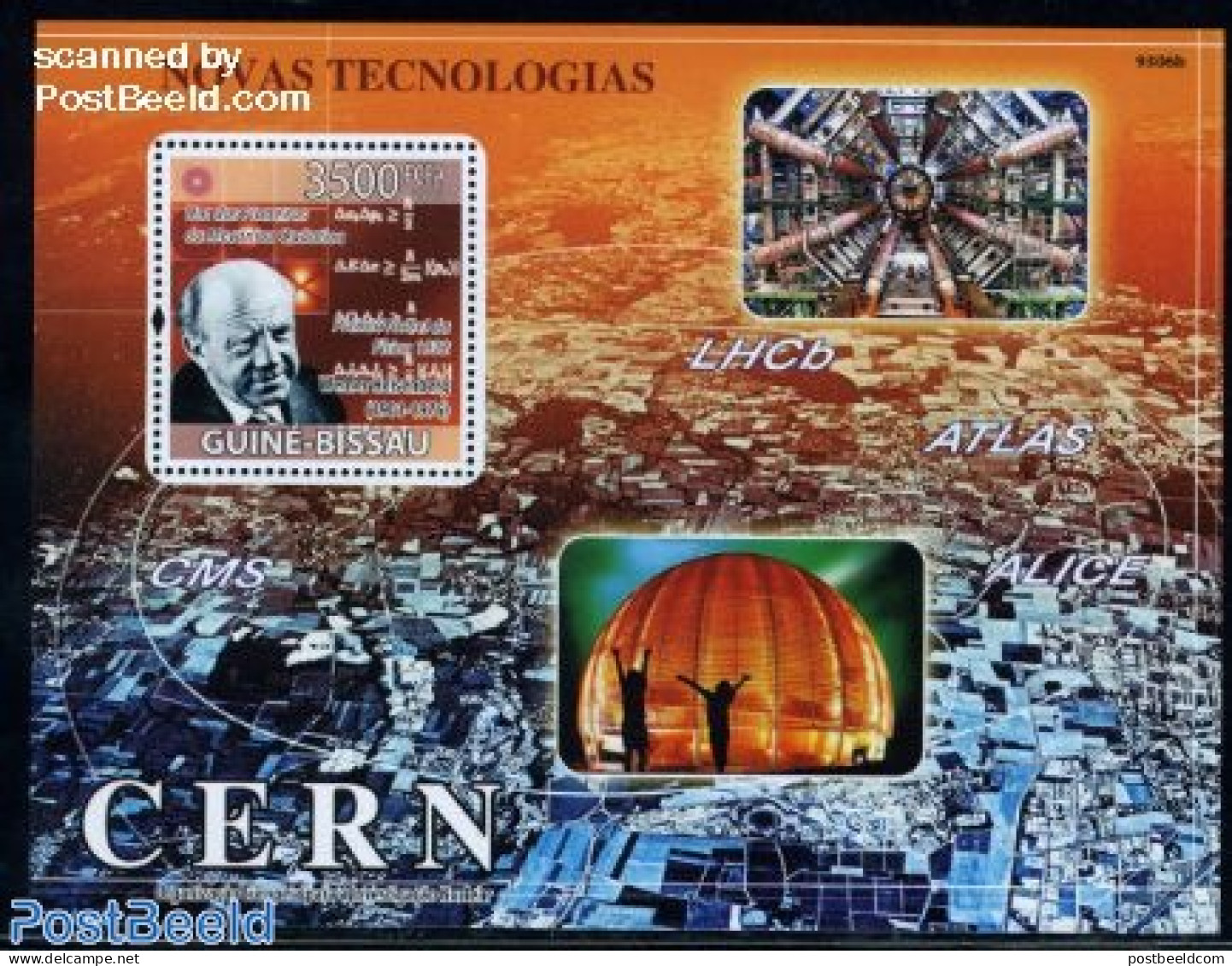 Guinea Bissau 2009 New Technologies, CERN S/s, Mint NH, Science - Physicians - Statistics - Fisica