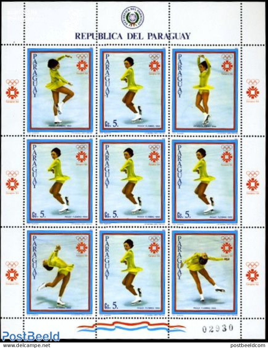 Paraguay 1983 Olympic Winter Games M/s, Mint NH, Sport - Olympic Winter Games - Skating - Paraguay
