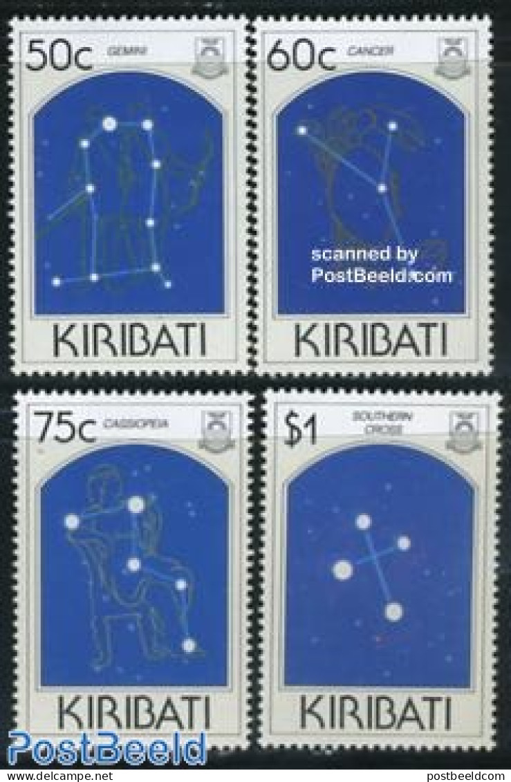 Kiribati 1995 Zodiacs 4v, Mint NH, Science - Kiribati (1979-...)