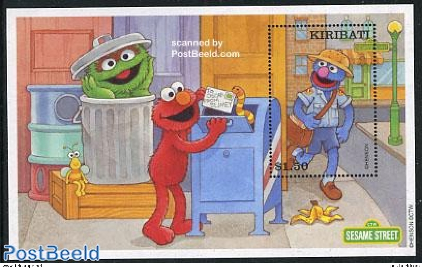 Kiribati 2000 Sesame Street S/s, Mint NH, Art - Children's Books Illustrations - Kiribati (1979-...)