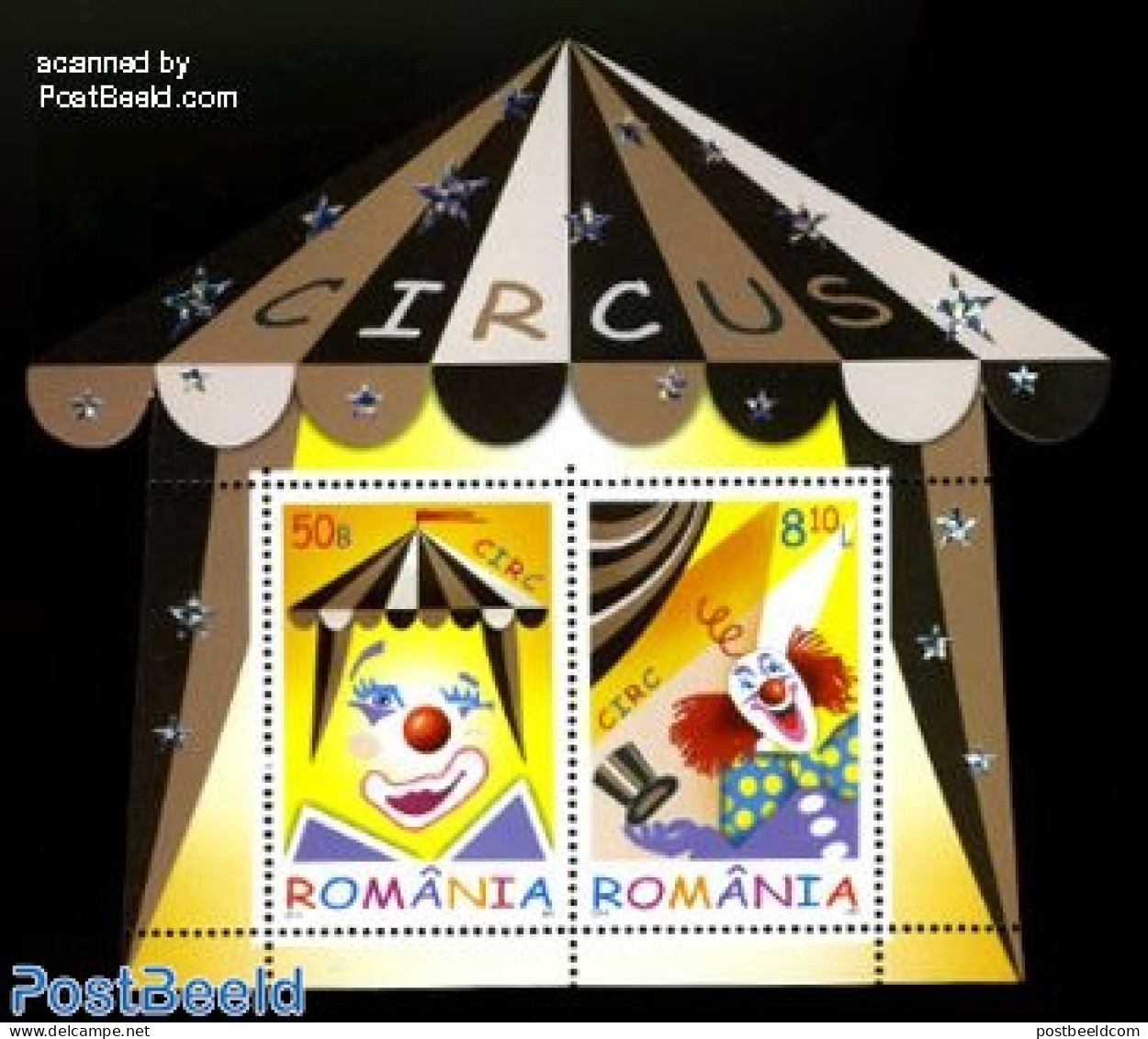 Romania 2011 Circus S/s, Mint NH, Performance Art - Various - Circus - Holograms - Unused Stamps