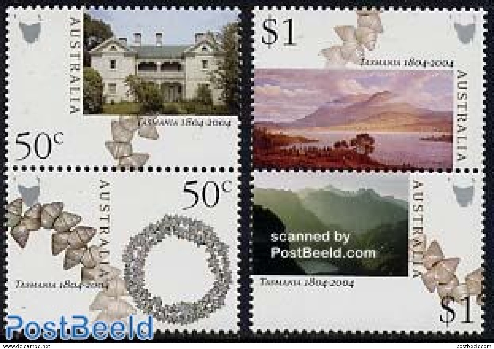 Australia 2004 Tasmania 2x2v [:], Mint NH, Nature - Shells & Crustaceans - Unused Stamps