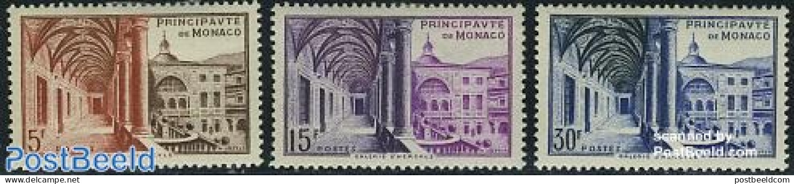 Monaco 1952 Postal Museum 3v, Mint NH, Art - Museums - Neufs