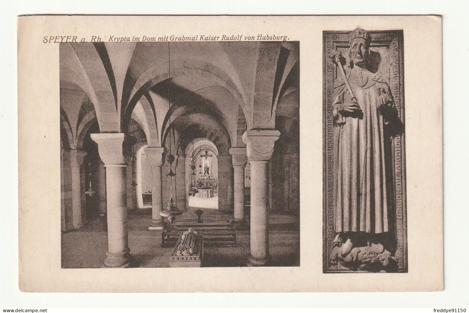 ALLEMAGNE . SPEYER A RH. Krypta Im Dom Mit Grabmal Kaiser Rudolf Von Habsburg - Speyer