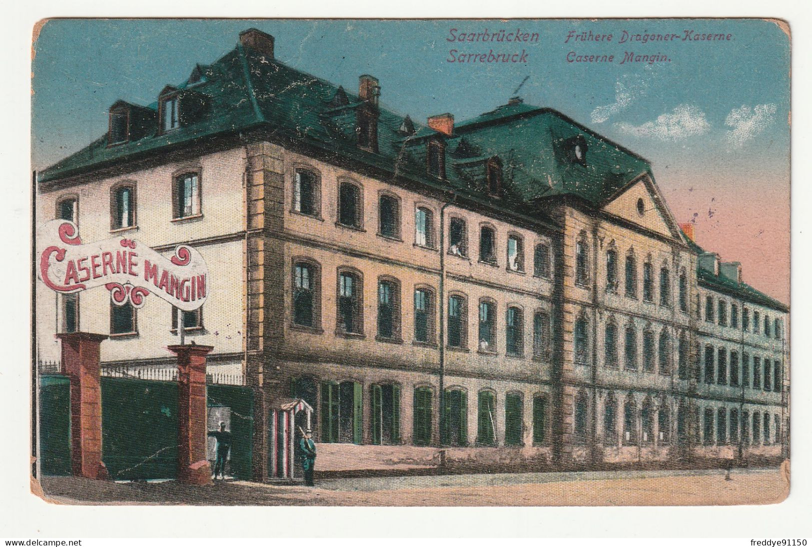 Allemagne . Saarbruecken . Sarrebruck . Caserne Mangin . 1926 - Saarbrücken
