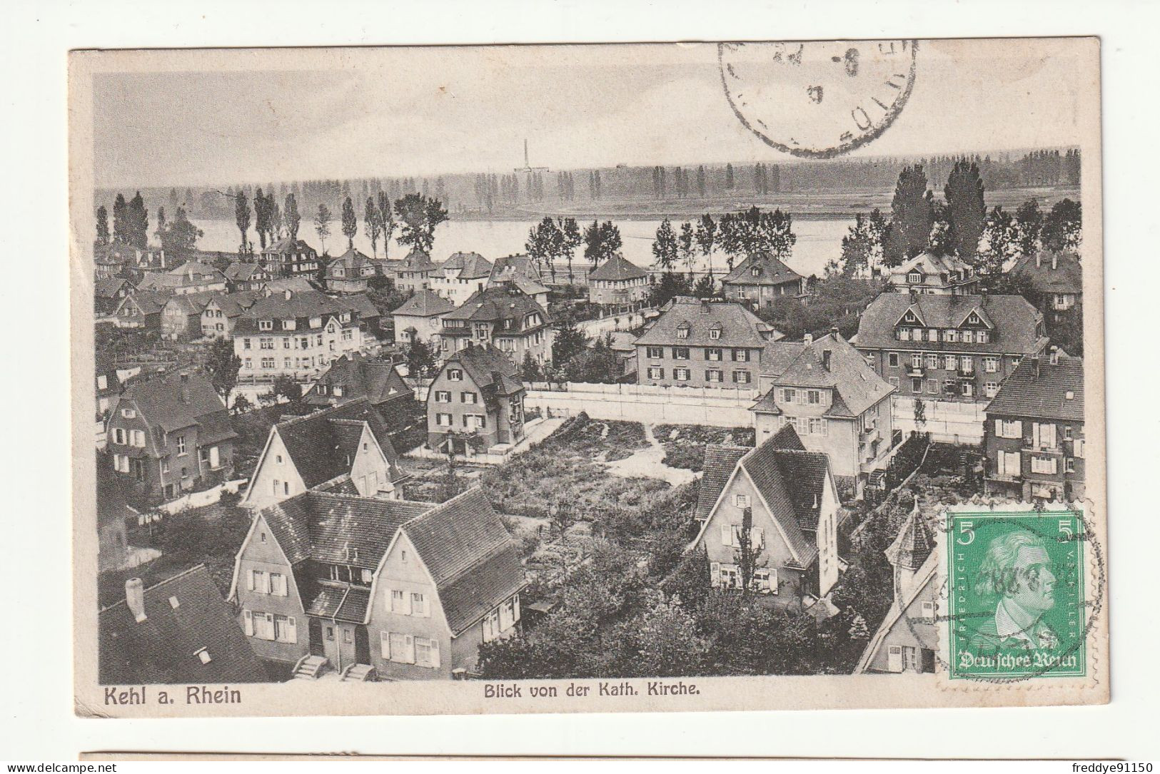 Allemagne . Kehl A. Rhein . Blick Von Der Kath. Kirche . 1928 - Kehl