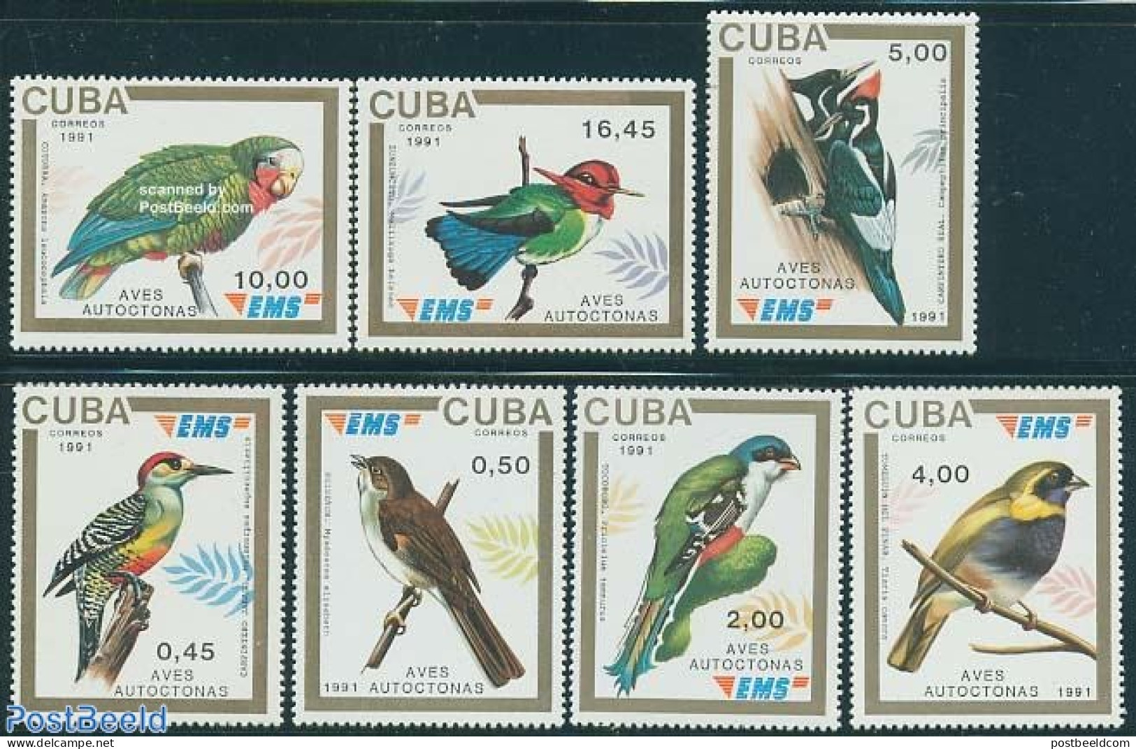 Cuba 1991 Birds 7v, Mint NH, Nature - Birds - Woodpeckers - Nuevos