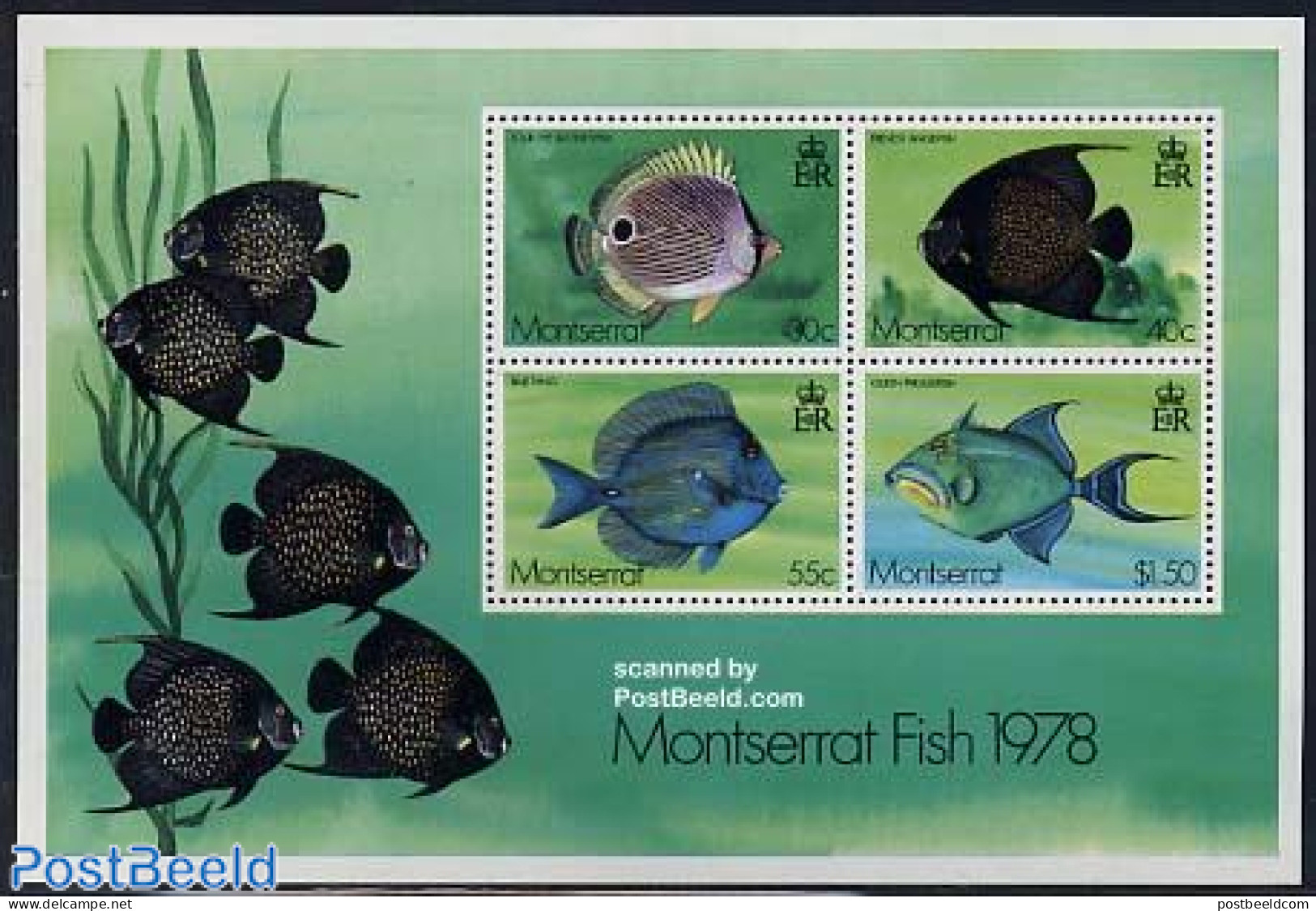 Montserrat 1978 Fish S/s, Mint NH, Nature - Fish - Poissons