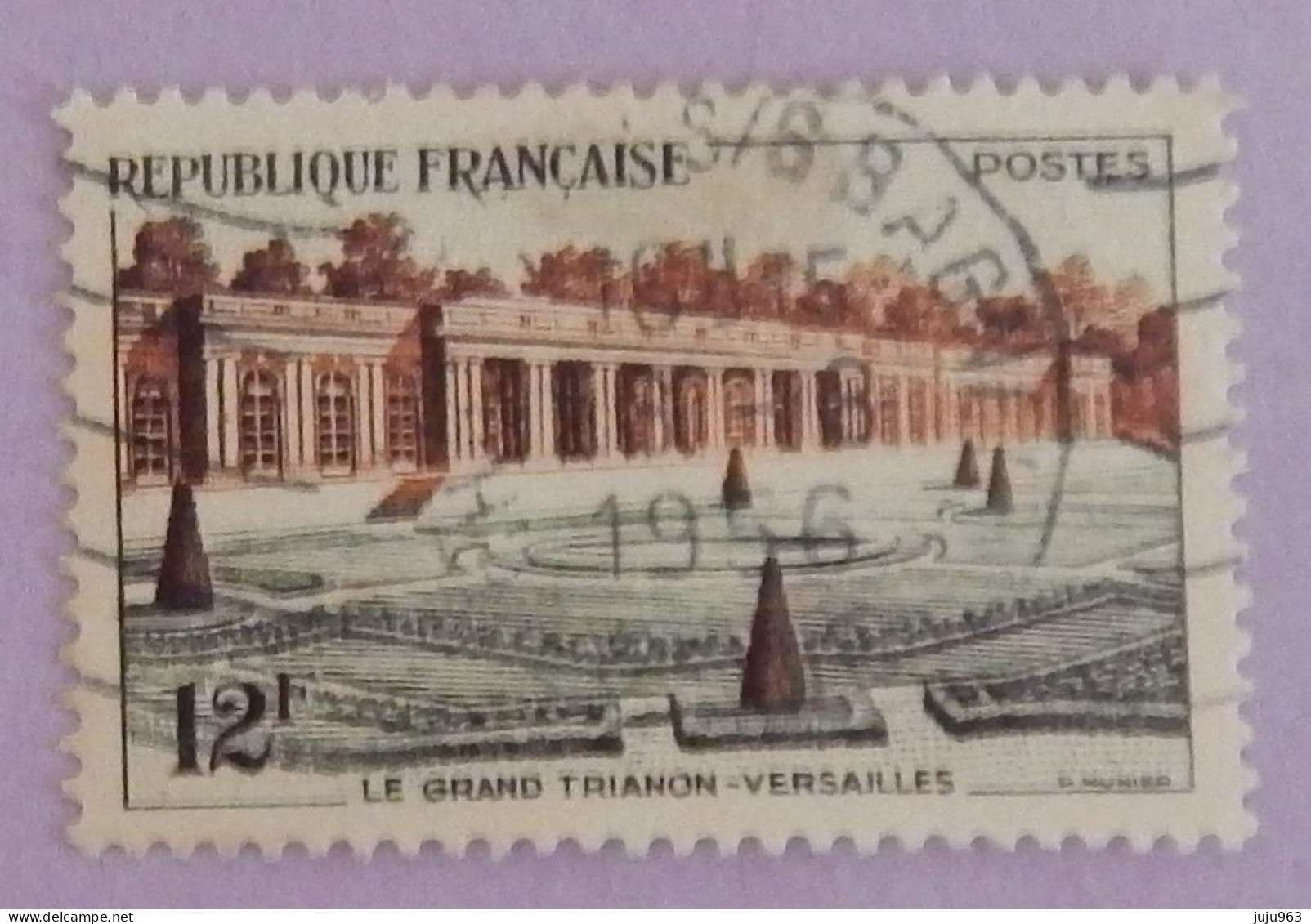 FRANCE YT 1059 OBLITERE " VERSAILLES LE GRAND TRIANON" ANNÉE 1956 - Gebraucht