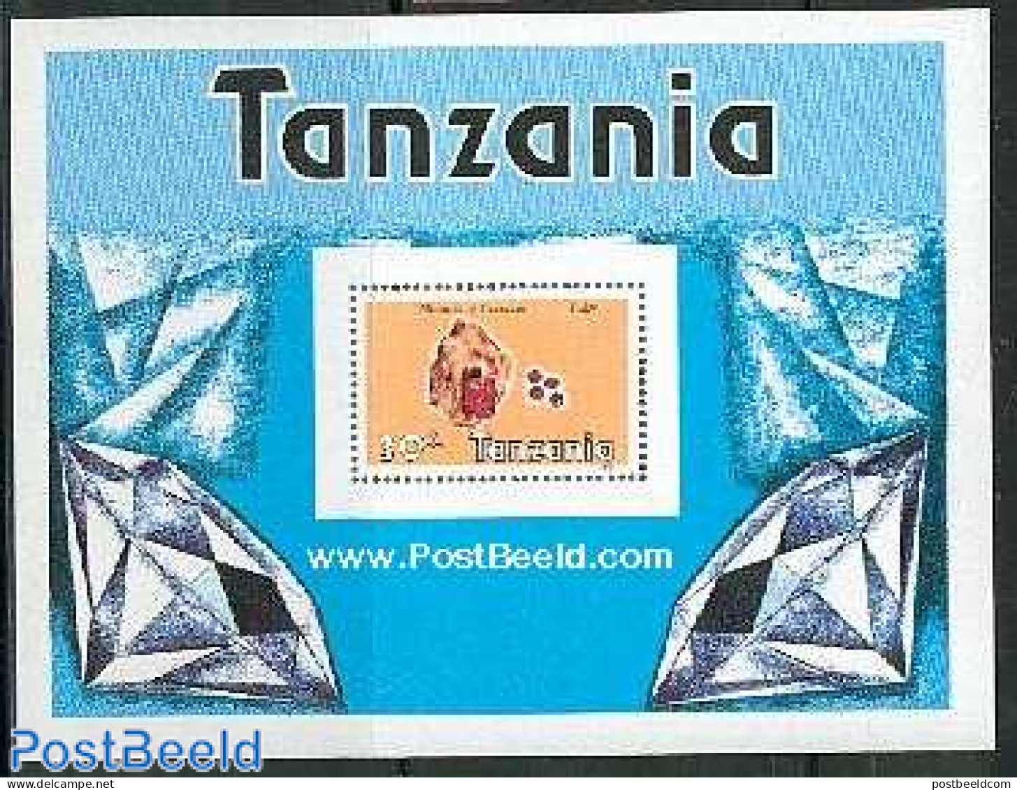 Tanzania 1986 Minerals S/s, Mint NH, History - Geology - Tanzanie (1964-...)