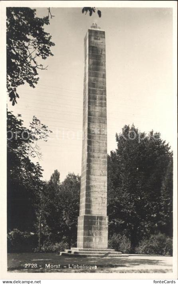 11846572 Morat Murten Obelisque Murten - Autres & Non Classés