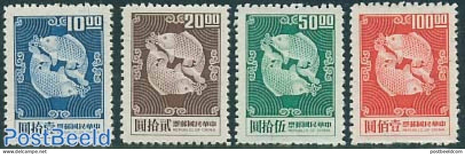 Taiwan 1969 Definitives 4v, Mint NH, Nature - Fish - Vissen