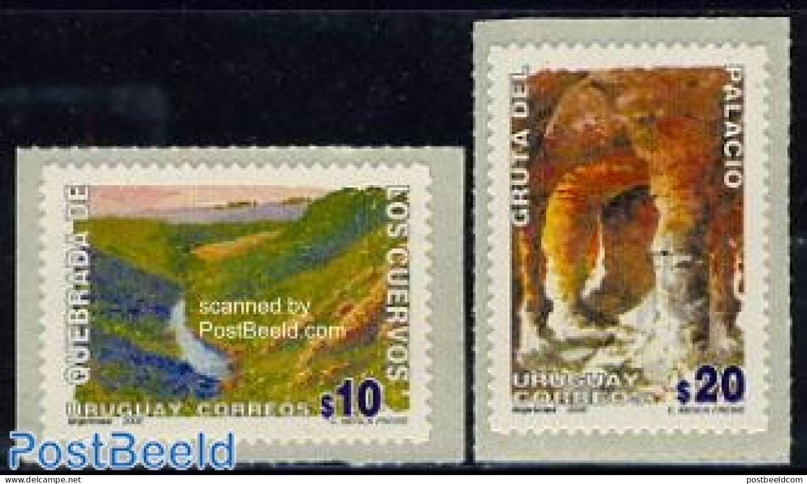 Uruguay 2006 Definitives Views 2v S-a (with Year 2006), Mint NH, History - Geology - Uruguay