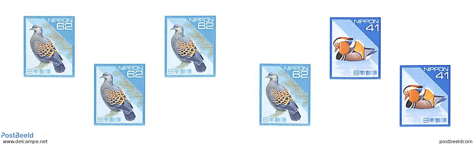 Japan 1992 Birds Booklet S-a, Mint NH, Nature - Birds - Stamp Booklets - Nuevos