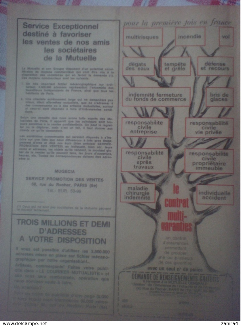 Le Courrier Mutualiste N°10 Obligation Fiscal Social Romancier Russes Concours Libération Des CMR Critique Littéraire - Andere & Zonder Classificatie