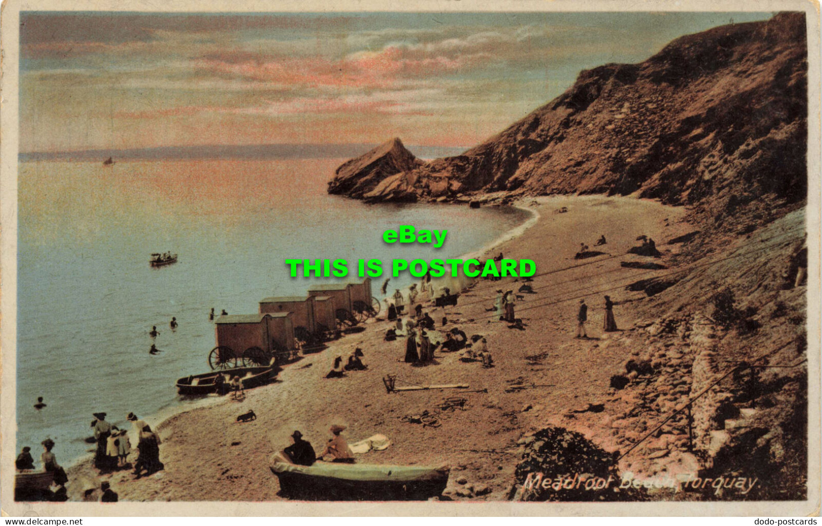 R589392 Meadroot Beach. Torquay. Milton. Fac Simile Sunset Series No. 322a. Wool - World