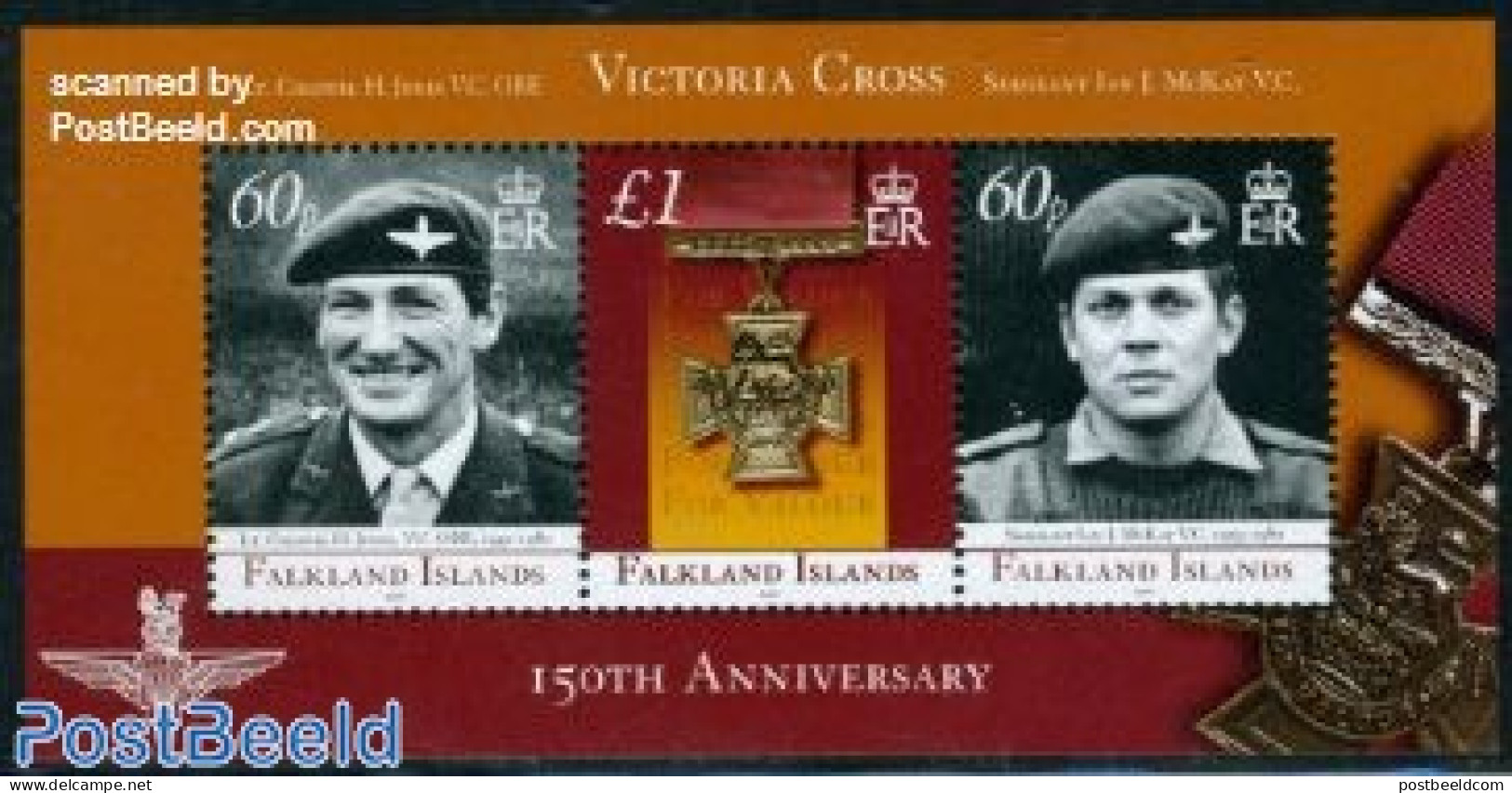 Falkland Islands 2006 150 Years Victoria Cross S/s, Mint NH, History - Decorations - Militarism - Militares