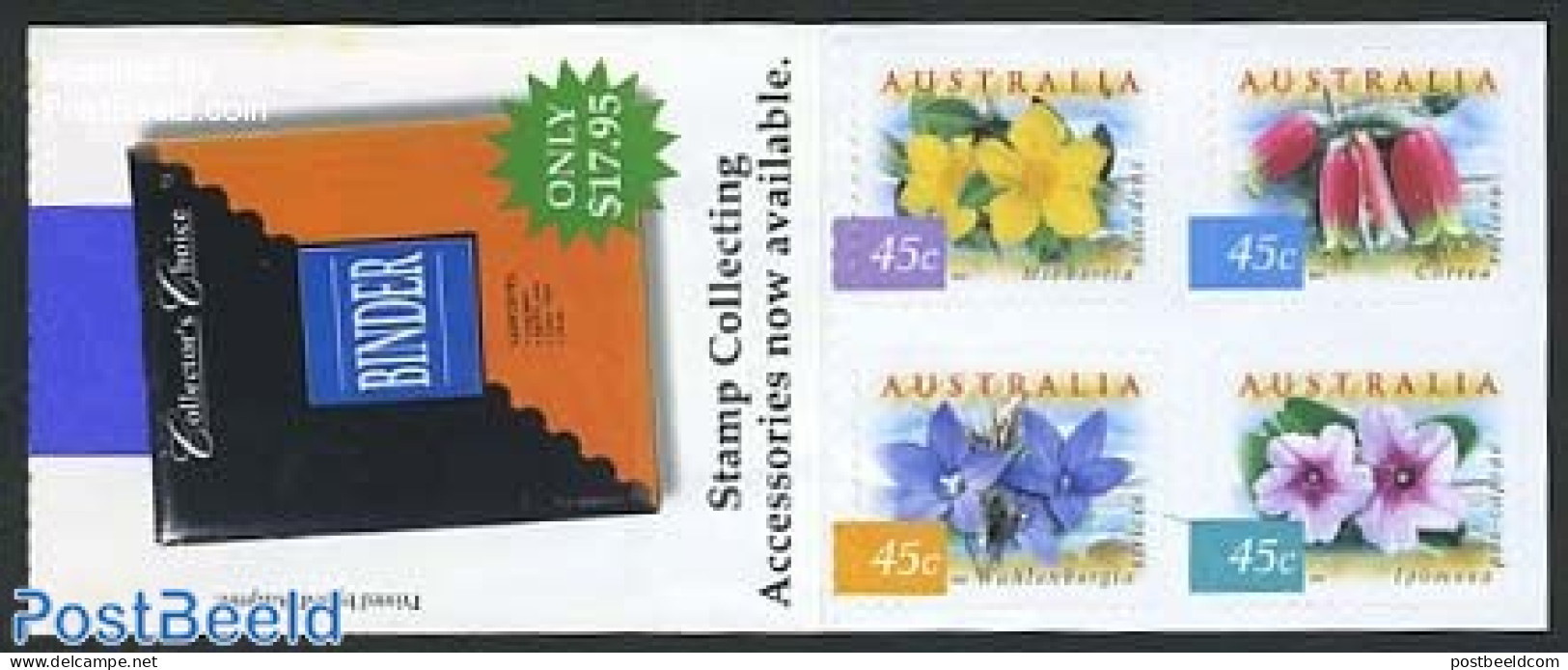 Australia 1999 Flowers Booklet, Mint NH, Nature - Flowers & Plants - Stamp Booklets - Ongebruikt