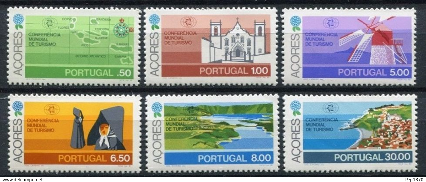AZORES 1980 - AÇORES - CONFERENCIA SOBRE TURISMO EN MANILA - YVERT 325/330** - Açores