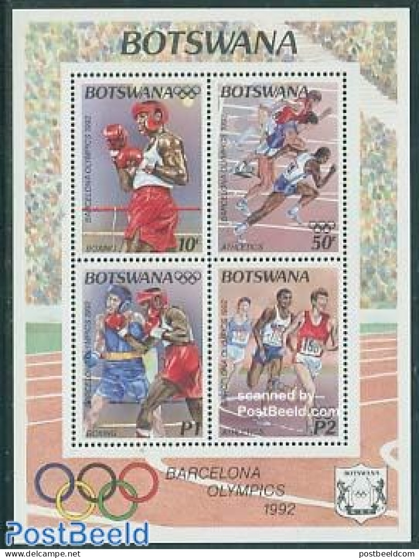 Botswana 1992 Olympic Games Barcelona S/s, Mint NH, Sport - Boxing - Olympic Games - Boxeo
