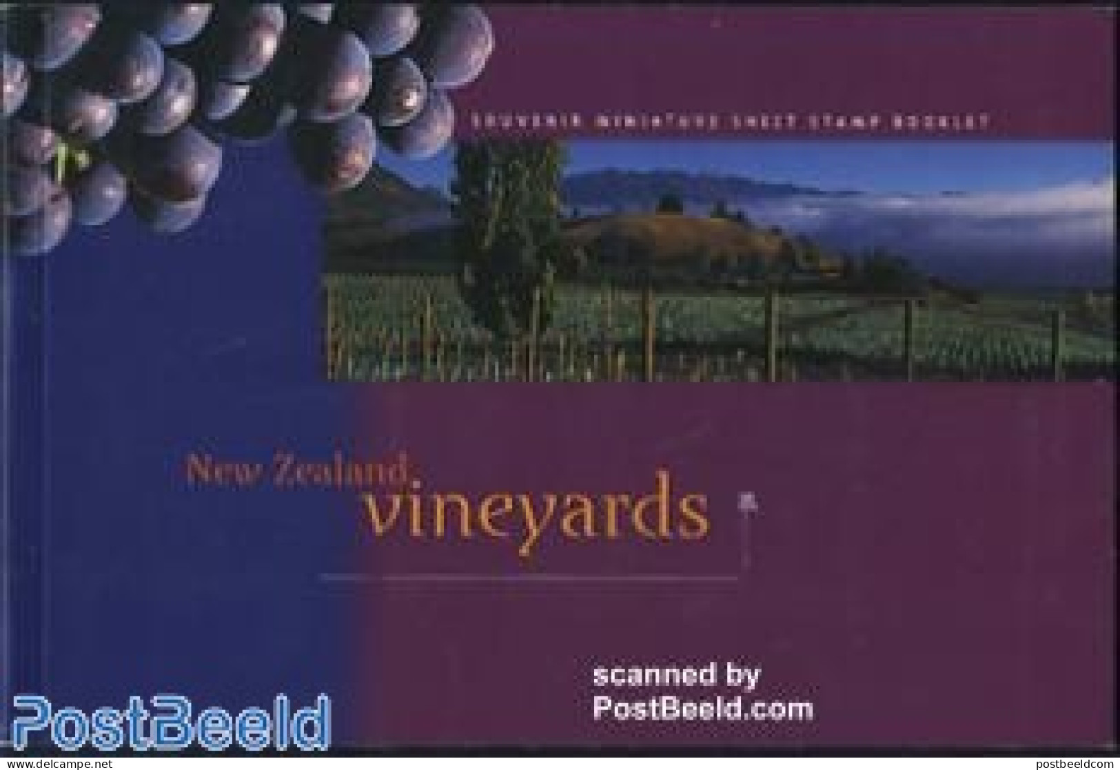 New Zealand 1997 Vineyards Booklet, Mint NH, Nature - Various - Fruit - Wine & Winery - Stamp Booklets - Agriculture - Nuovi