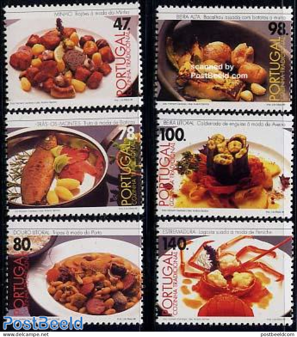 Portugal 1996 Tradional Food 6v, Mint NH, Health - Food & Drink - Unused Stamps