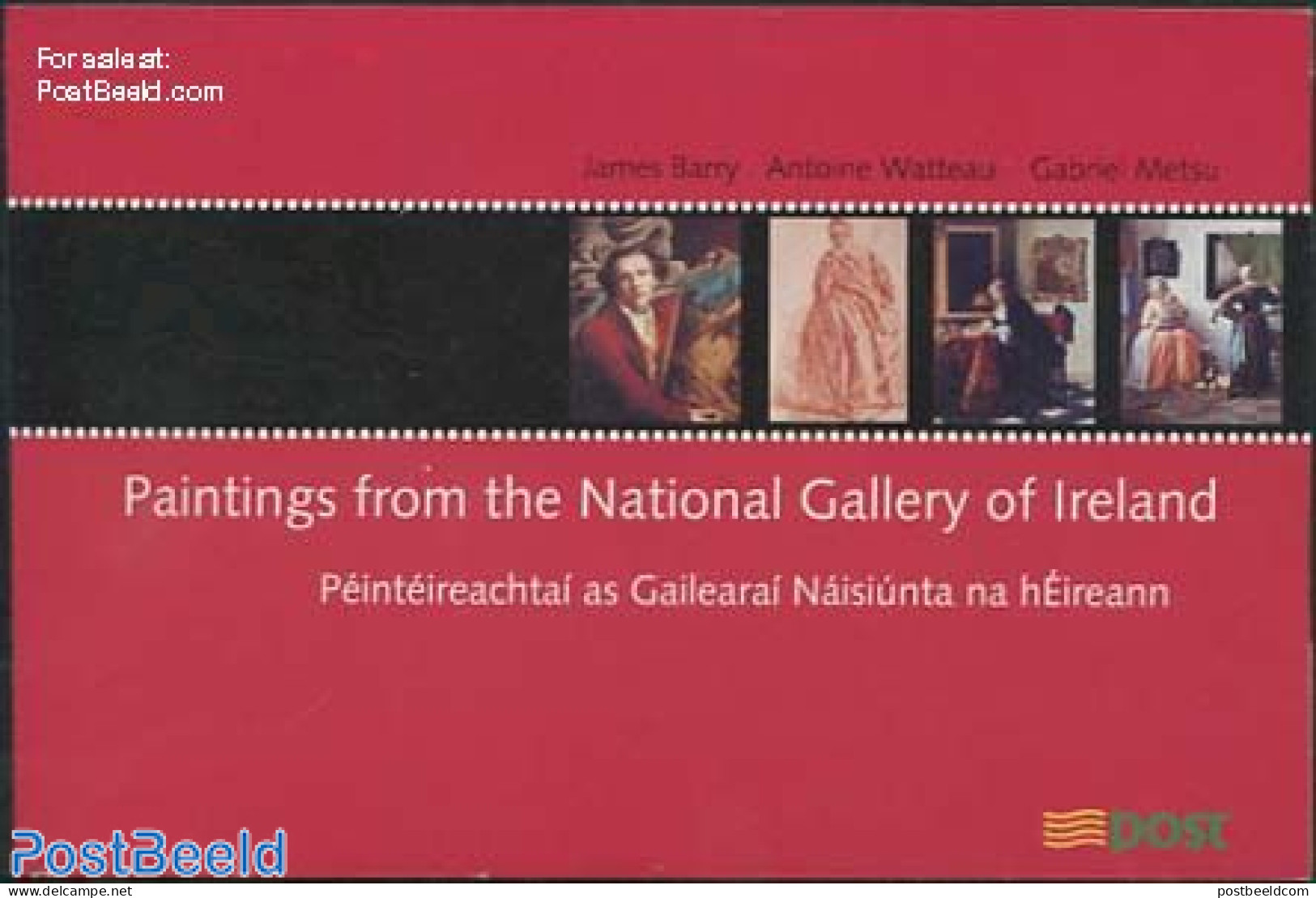 Ireland 2003 National Gallery Prestige Booklet, Mint NH, Stamp Booklets - Art - Paintings - Ongebruikt