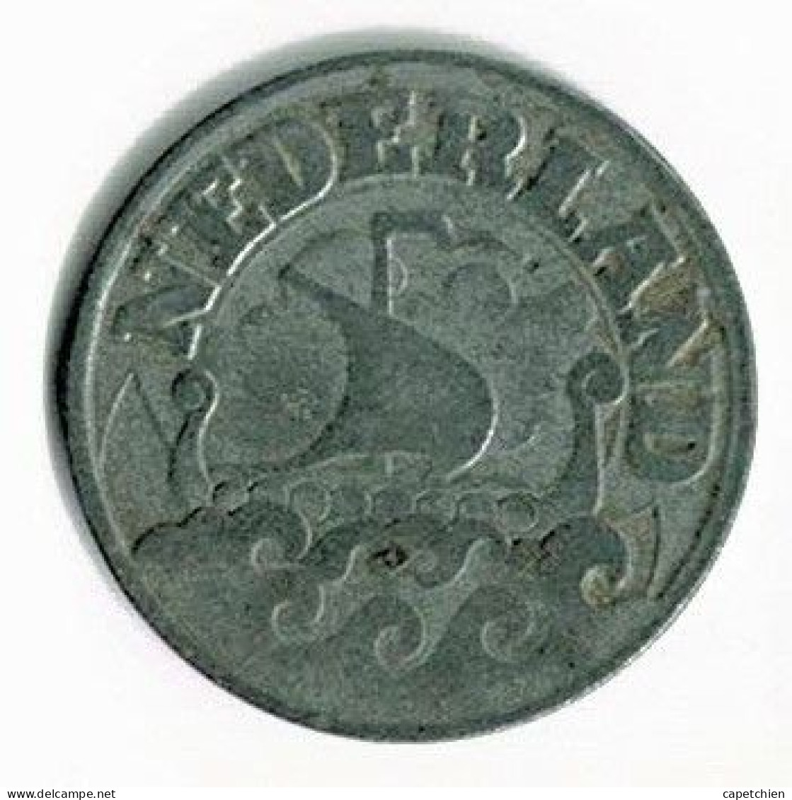 PAYS-BAS / 25 CENTS /1944 / ZINC - 5 Cent