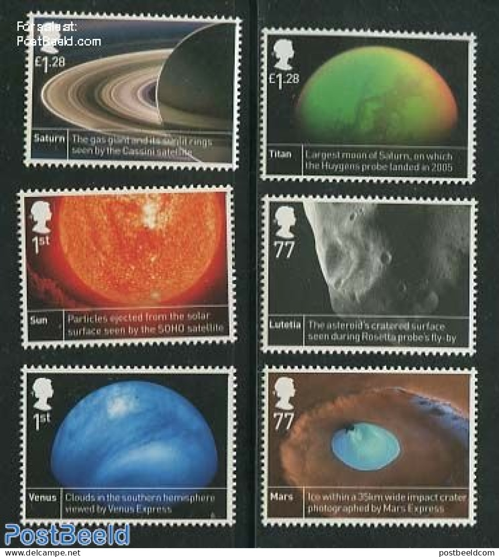 Great Britain 2012 Space 6v, Mint NH, Science - Astronomy - Ongebruikt
