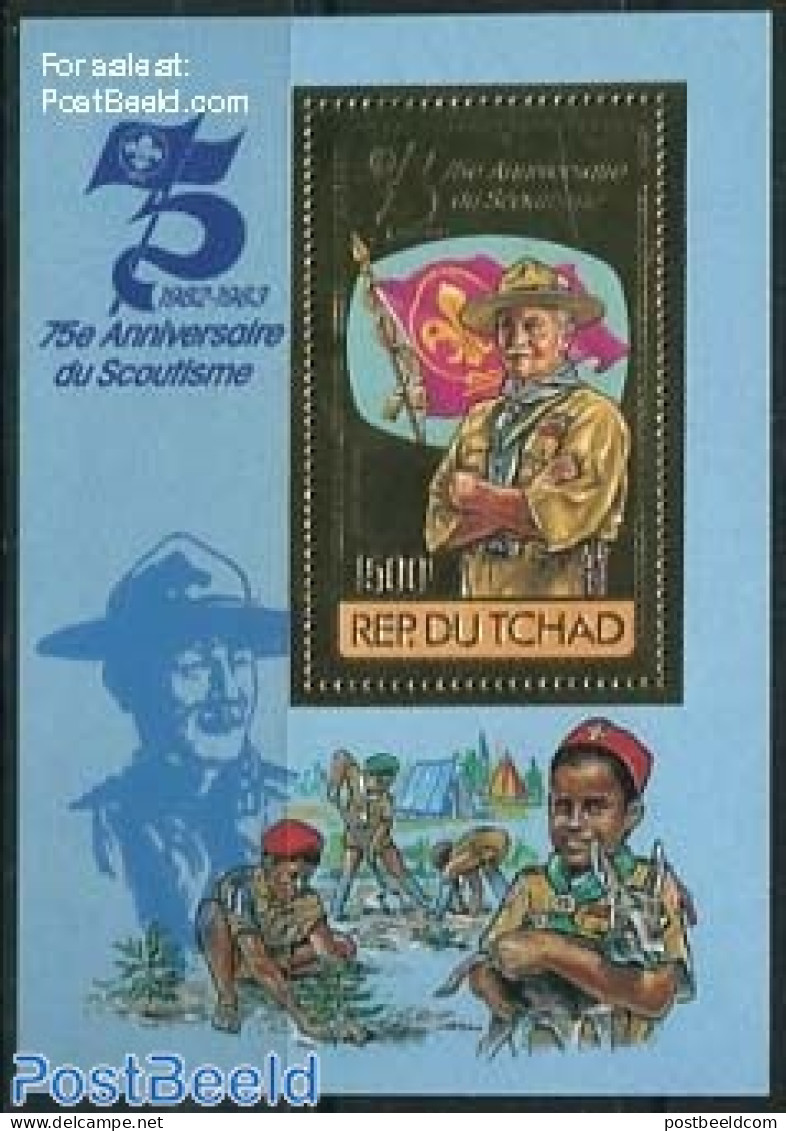 Chad 1982 Scouting S/s Gold, Mint NH, Sport - Scouting - Otros & Sin Clasificación