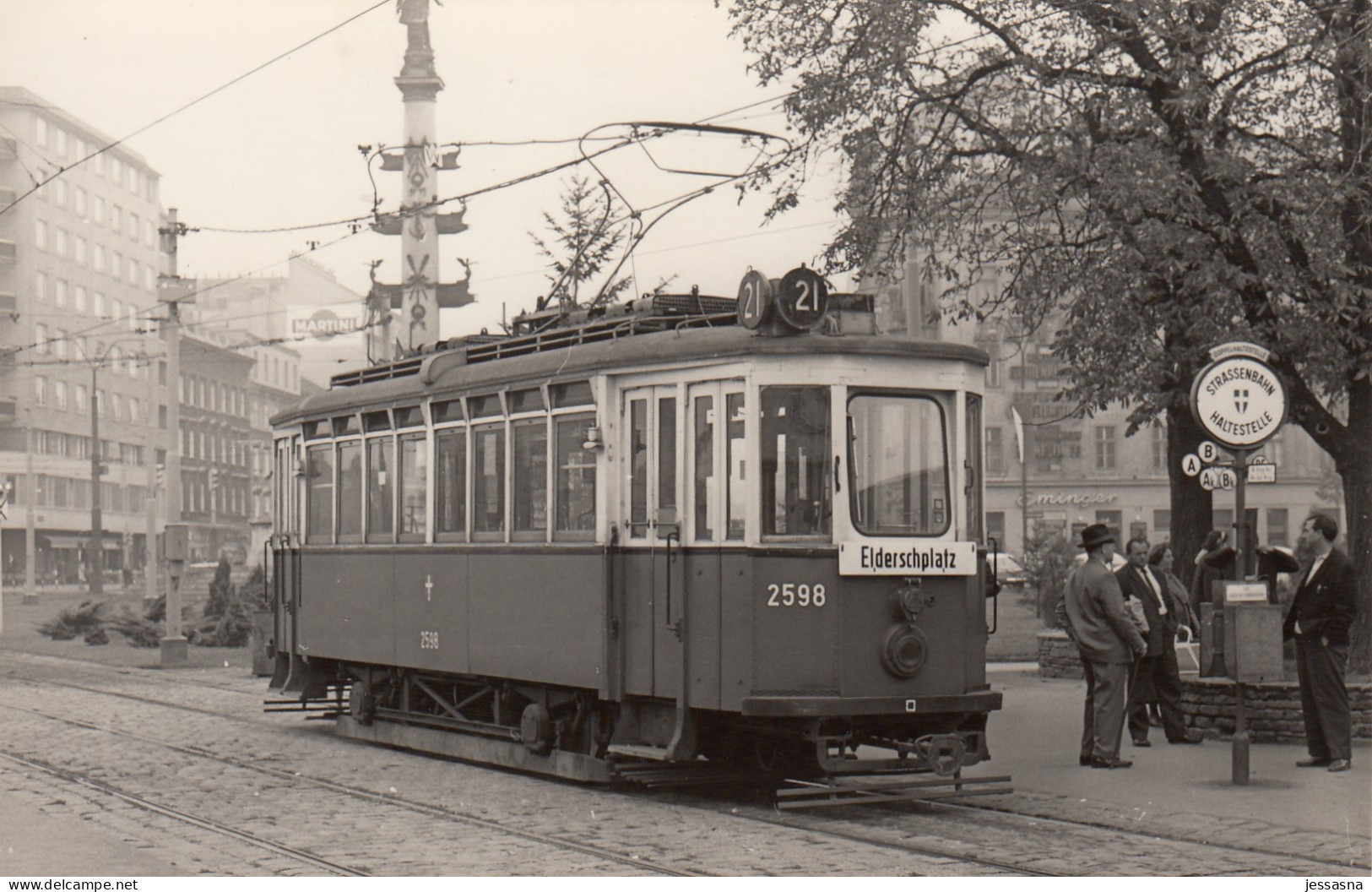 AK - Wien II. - PRATERSTERN - Linie 21 Auf Dem Weg Zum Elderschplatz 1968 - Tram
