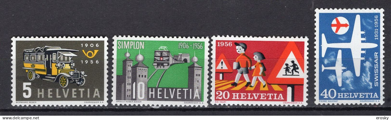 T3433 - SUISSE SWITZERLAND Yv N°572/75 ** - Unused Stamps