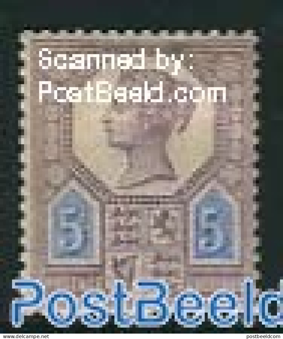 Great Britain 1887 5p, Stamp Out Of Set, Unused (hinged) - Ongebruikt