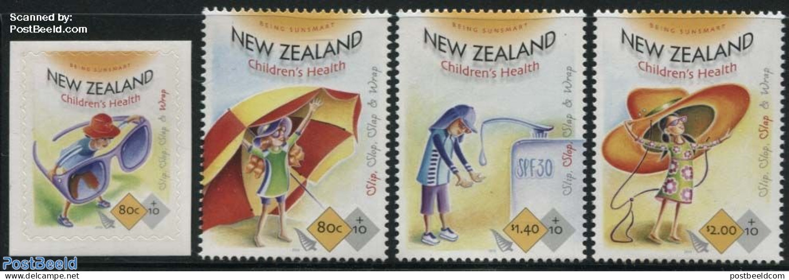 New Zealand 2015 Childrens Health 4v (1v S-a), Mint NH, Health - Health - Ungebraucht