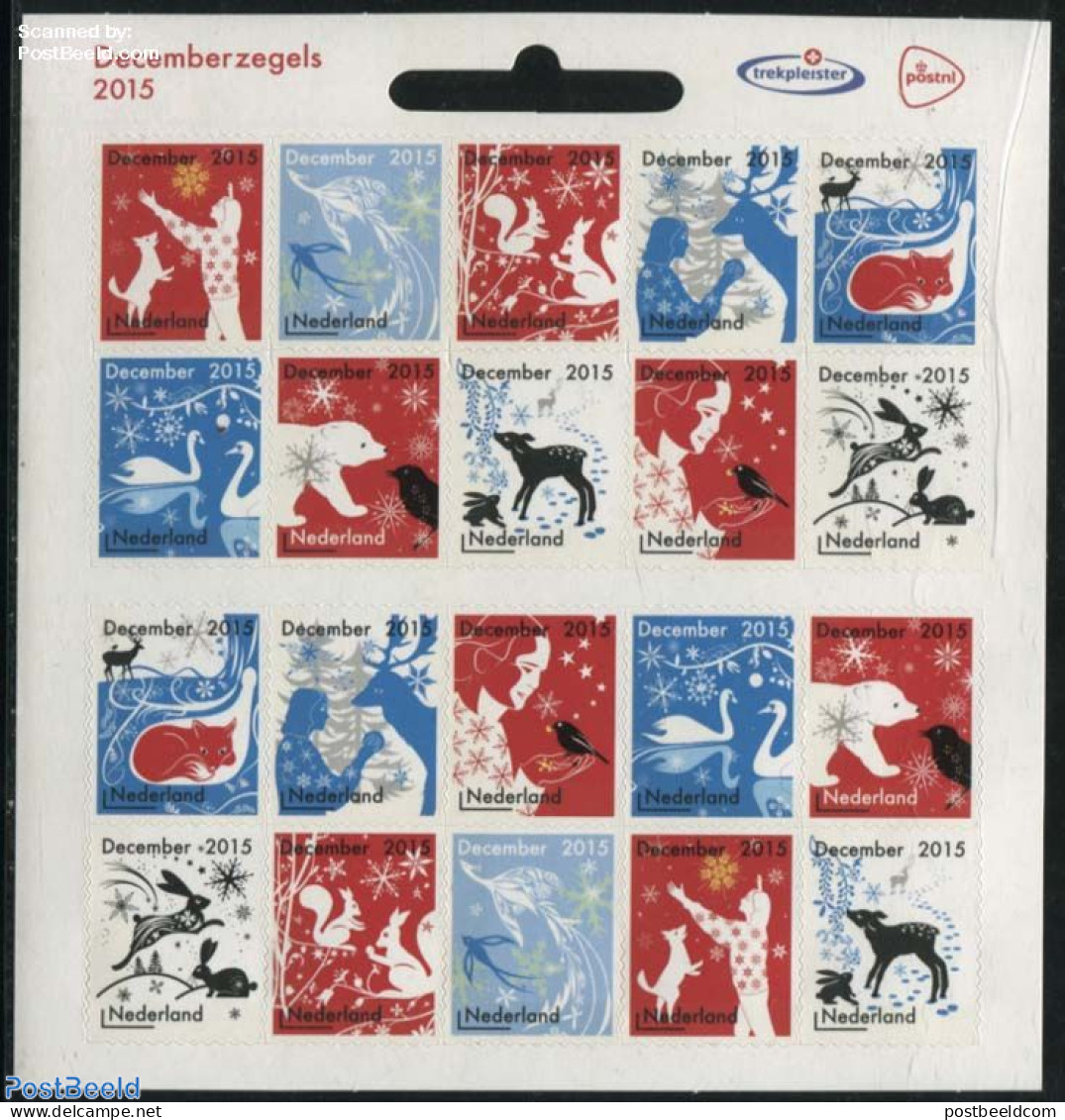 Netherlands 2015 Christmas M/s S-a (with Trekpleister Logo), Mint NH, Nature - Religion - Animals (others & Mixed) - B.. - Ungebraucht