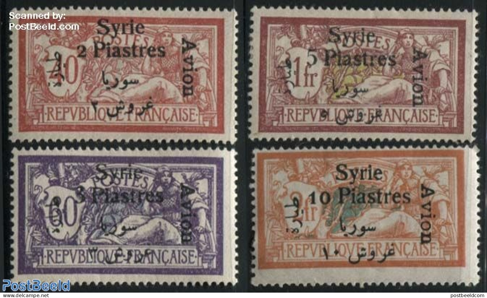 Syria 1924 Airmail Overprints 4v, Unused (hinged) - Syrië