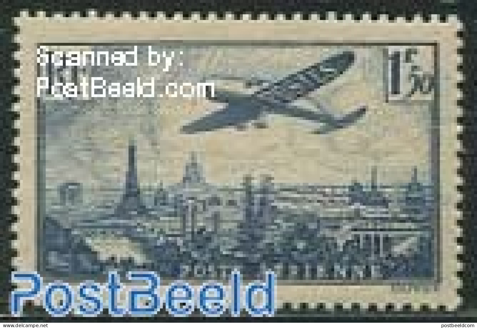France 1936 1.50F, Stamp Out Of Set, Mint NH, Transport - Aircraft & Aviation - Ungebraucht