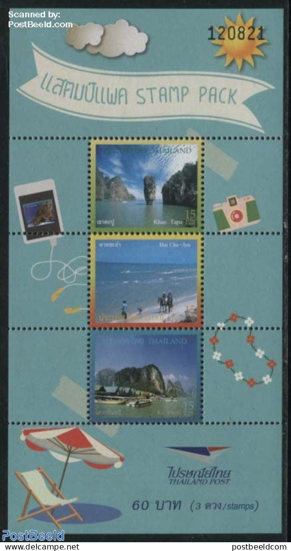 Thailand 2016 Coast Stamp Pack S/s, Mint NH, Transport - Various - Ships And Boats - Tourism - Bateaux