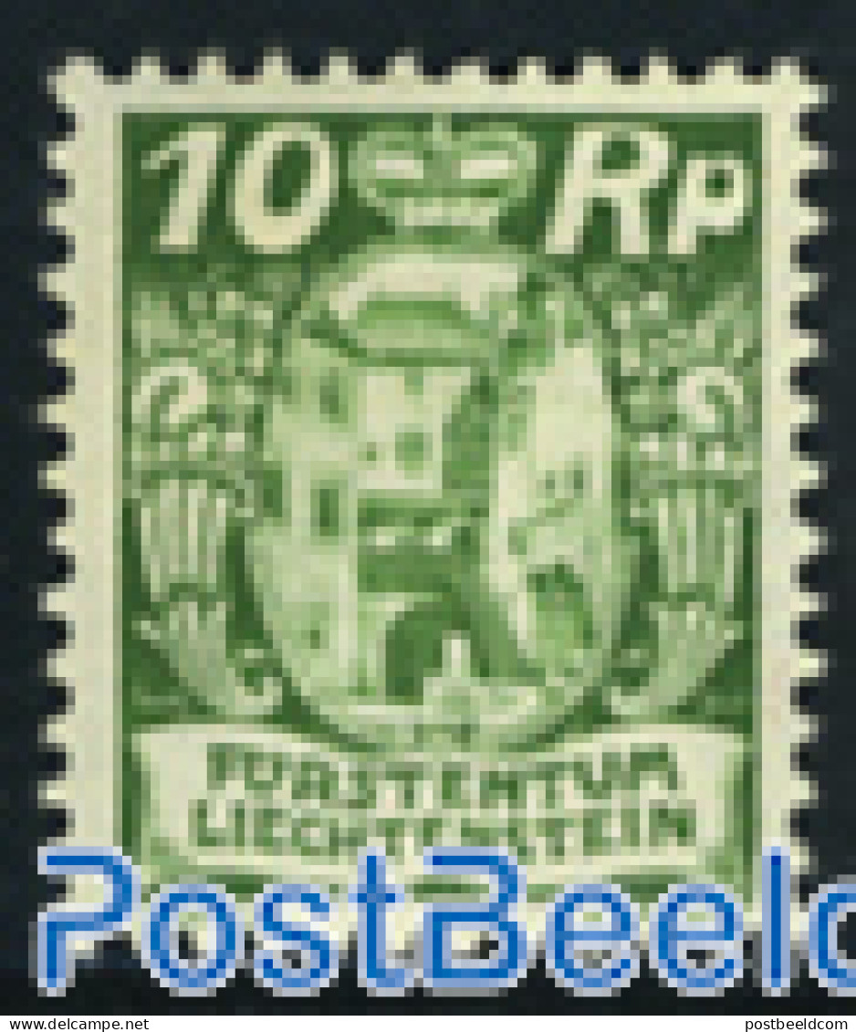 Liechtenstein 1925 10Rp, Stamp Out Of Set, Mint NH, Art - Architecture - Ongebruikt