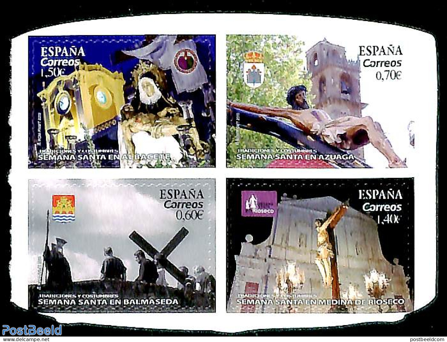 Spain 2019 Holy Week 4v S-a, Mint NH, Religion - Religion - Nuovi
